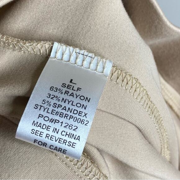 Adelaides Fort Split Leggings Pull On Pants Women’s Size Large New NWT Tan - Picture 8 of 9